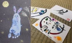 ママサロンで簡単工作タイムとカラフル書道アート